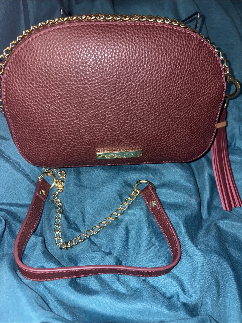 Katie Loxton Half Moon Crossbody 
 with Gold Chain